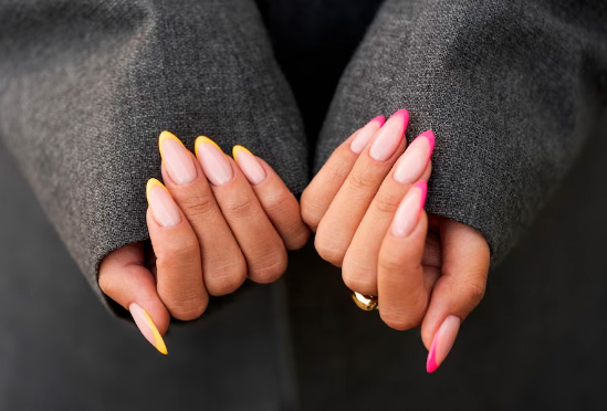 Neon Bridal Nails