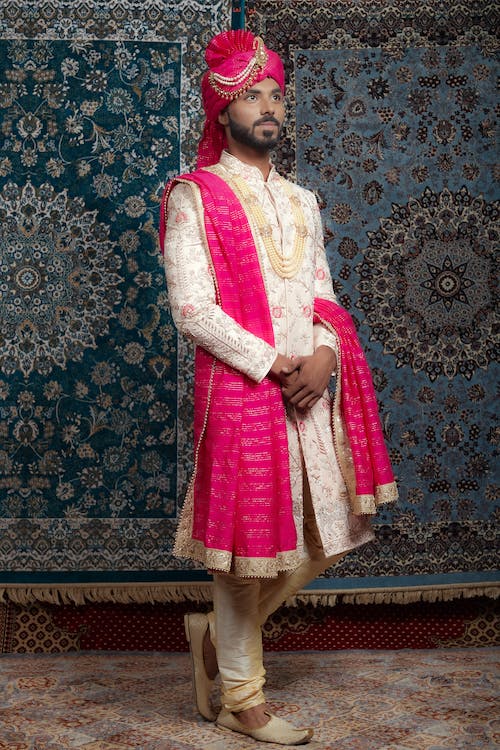 Anarkali Sherwani outfit for Indian groom